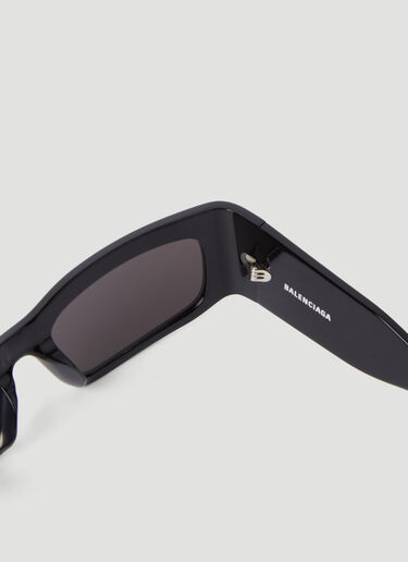 Balenciaga Paper Rectangle Sunglasses Black bcs0355008