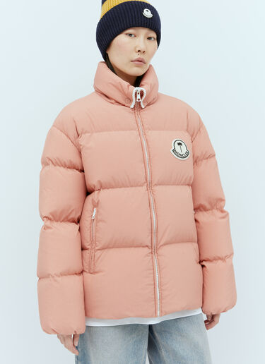 Moncler x Palm Angels Rodmar ショートダウンジャケット  ピンク mpa0255001