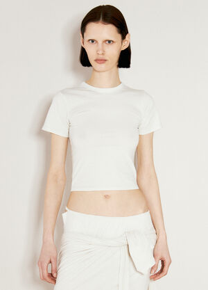 Max Mara Micro T-Shirt White max0257029