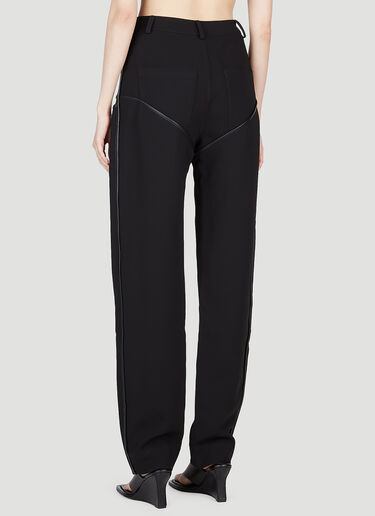 Paris Georgia Hook And Eye Straight Leg Pants Black pag0254003