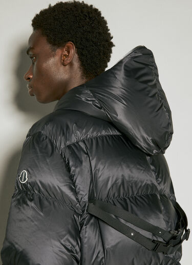 Moncler + Rick Owens Gimp Long Down Coat Black mcs0355005