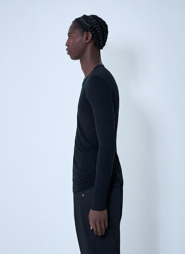 Cotton Long Sleeve T-Shirt Rick Owens Cotton Long Sleeve T-Shirt Black ric0161021