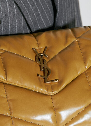Saint Laurent 小号蓬松单肩包 棕色 sla0254090