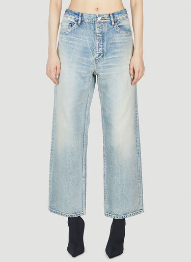 Balenciaga Ankle Cut Jeans Blue bal0251031