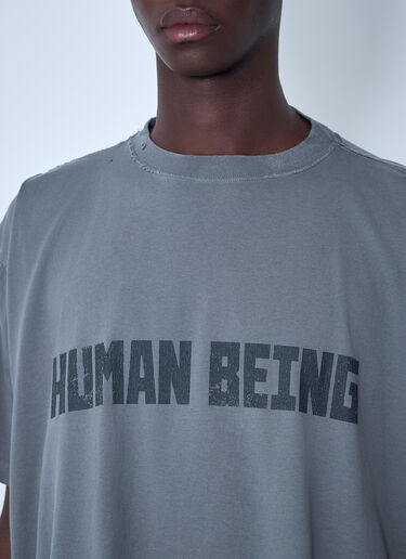 Balenciaga Human Being Tシャツ  グレー bal0360002
