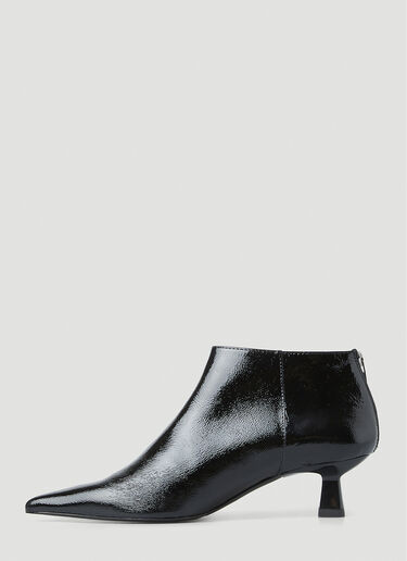 GANNI Pointy Cropped Boots Black gan0251097