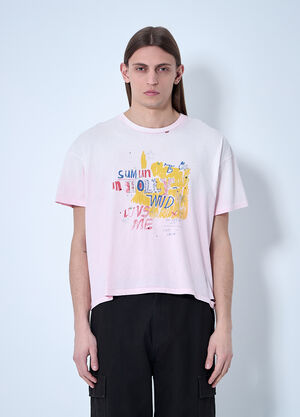 Paly Logo Embellished T-Shirt Pink pal0160007