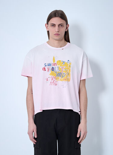 Paly 刺繍ロゴTシャツ  ピンク pal0160007