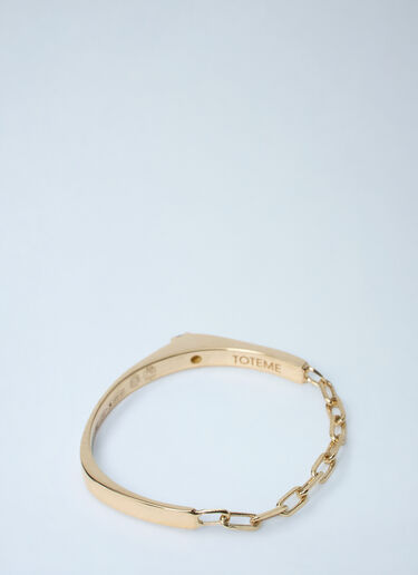 TOTEME Diamond Chain Ring Gold tot0261078