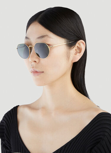 Ray-Ban RB3565 Jack Circle Sunglasses Gold lrb0251002
