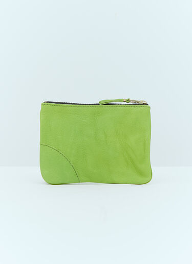 Comme des Garçons Wallet 워시드 가죽 파우치 그린 cdw0354004