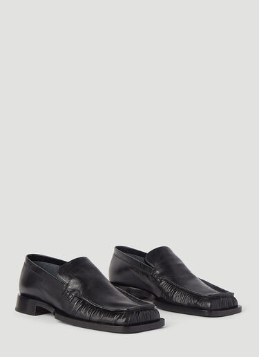 Jil Sander Square Loafers Black jil0245057