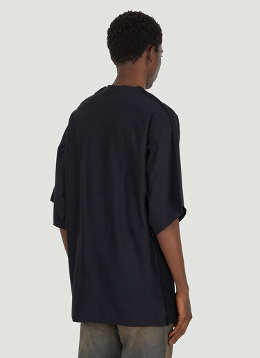 Balenciaga Flat Logo Print T-shirt Black bal0149014
