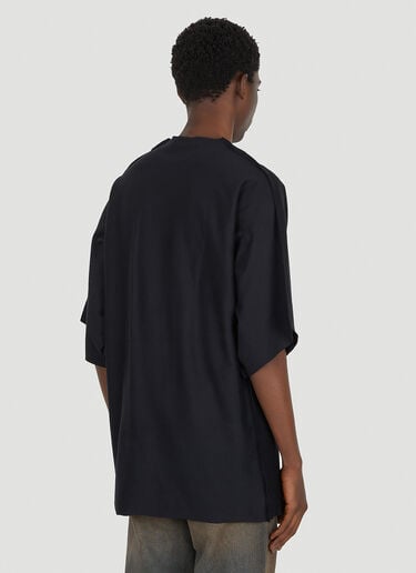 Flat Logo Print T-shirt Balenciaga Flat Logo Print T-shirt Black bal0149014