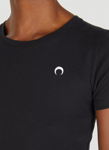 Marine Serre Moon Print T-Shirt Black mrs0252018