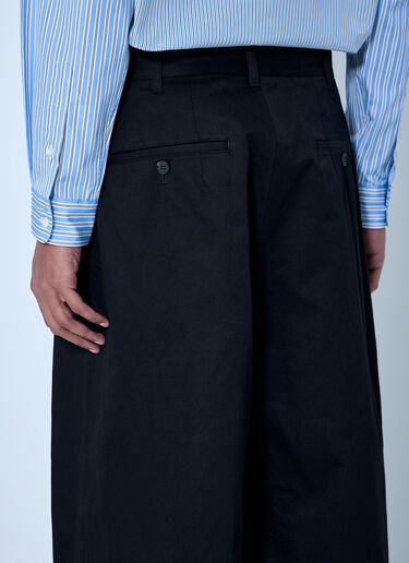 Comme des Garçons Homme Wide-Leg Pleated Trousers Black cdh0164001