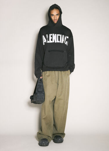 Balenciaga Tape Hooded Sweatshirt Black bal0158010