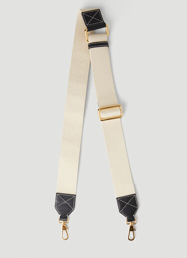 Burberry Logo Appliqué Bag Strap Natural bur0249042