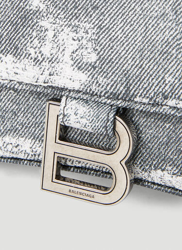 Balenciaga Hourglass Distressed Handbag Grey bal0252014