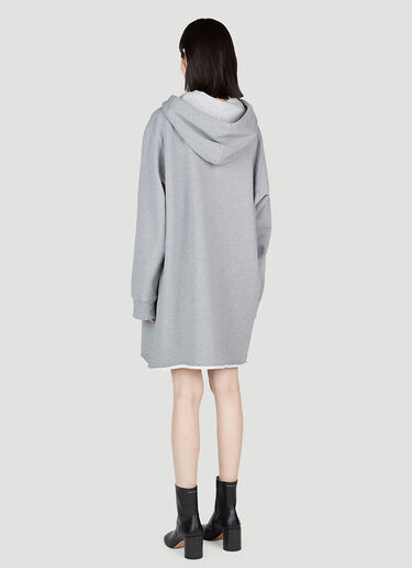 フード付きミニワンピース MM6 Maison Margiela フード付きミニワンピース グレー mmm0253006