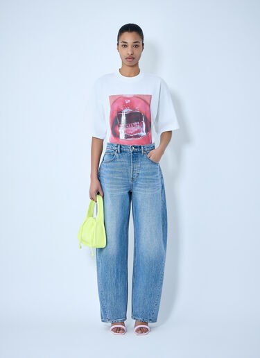 Alexander Wang Wide-Leg Denim Jeans Blue awg0264010