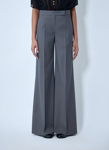 Max Mara Wide-Leg Tailored Trousers Grey max0264303