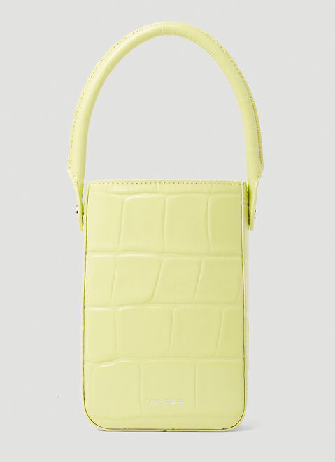 BY FAR Note Apple Croc Embossed Handbag Beige byf0253022