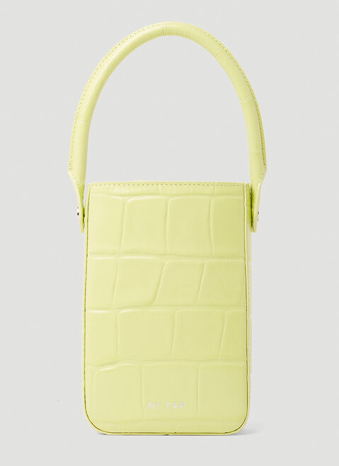 Balenciaga Note Apple Croc Embossed Handbag Beige bal0251081