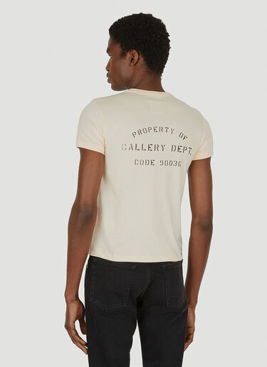 Lanvin x Gallery Dept. ペイントスプラッタ ロゴプリントTシャツ ピンク lag0148010