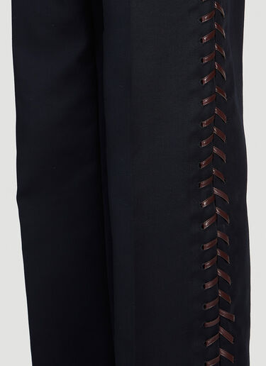 Bottega Veneta Braided Pants Navy bov0151035