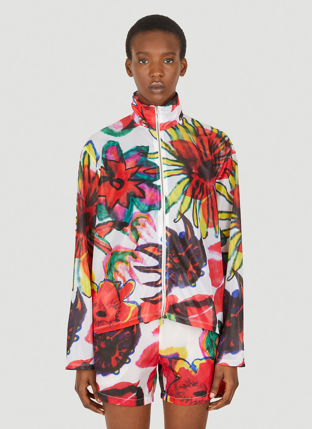 Nike floral outlet print jacket