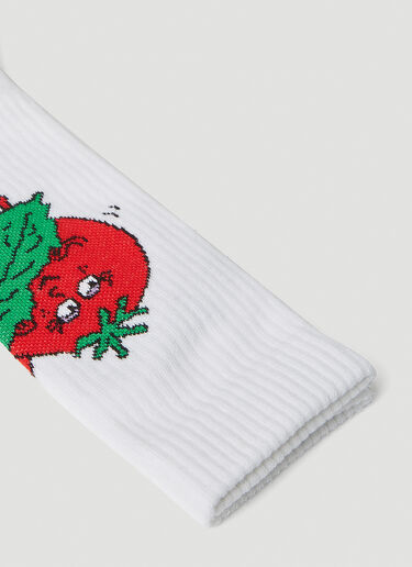 Sky High Farm Workwear Tomatoes Socks White skh0352002