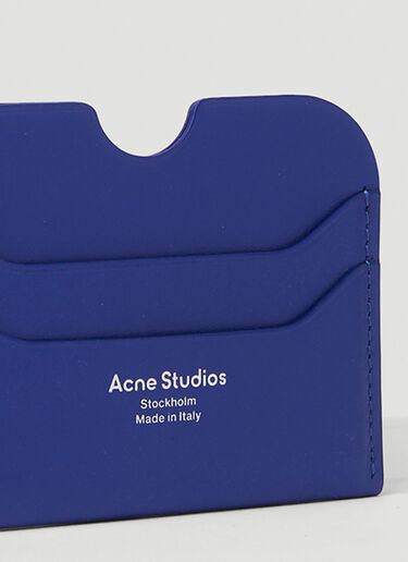 Acne Studios Logo 印花卡包 蓝色 acn0150095