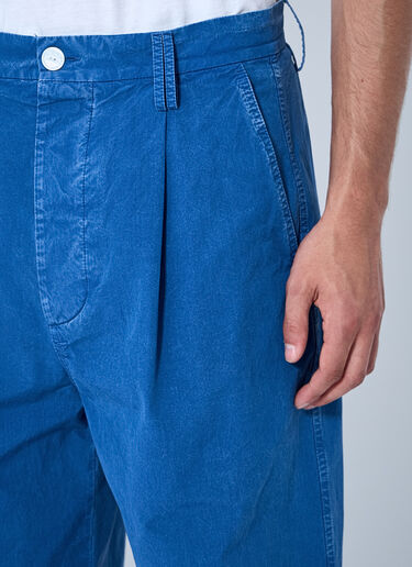 LN-CC® - Marni: Pleated Wide-Leg Trousers - Blue Marni Pleated Wide-Leg Trousers Blue mni0164006