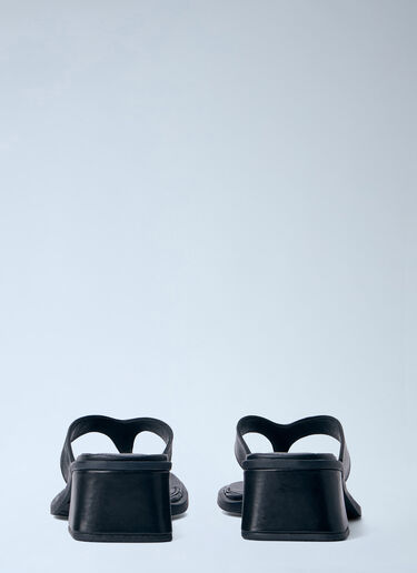 CAMPER Leather Block Heel Sandals Black cmp0264009