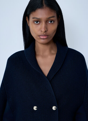 Knitted Cape Max Mara Knitted Cape Blue max0263041