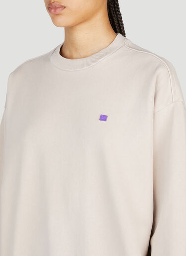 Acne Studios Face Patch Sweatshirt Beige acn0253015
