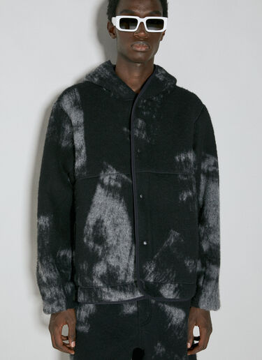 Wool-Blend Jacquard Fleece Jacket Y-3 Wool-Blend Jacquard Fleece Jacket Black yyy0354001