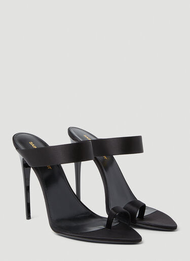 Saint Laurent Martha High Heel Mules Black sla0252041