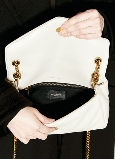 Saint Laurent Calypso Small Shoulder Bag Cream sla0254124