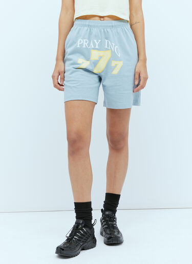 Praying 777 Track Shorts Navy pry0354011