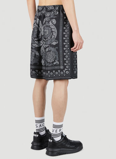 Versace Baroque Silk Shorts Black ver0151010