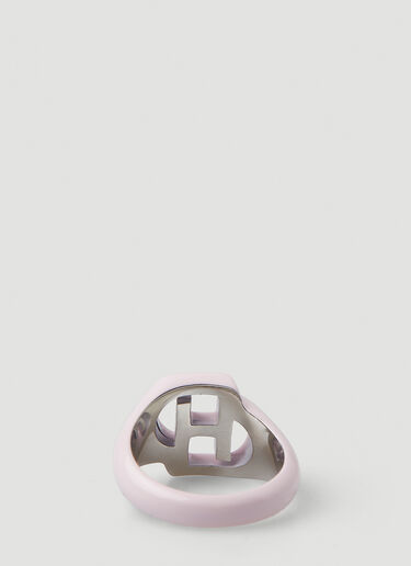 D'heygere Logo Signet Ring Pink hey0348003