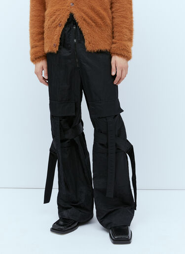 プリモテープパンツ Dries Van Noten プリモテープパンツ ブラック dvn0154010