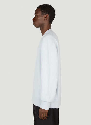 Acne Studios V-넥 스웨터 라이트 블루 acn0152001