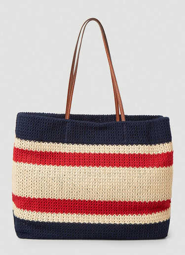 Miu Miu Raffia-Effect Tote Bag Multi miu0246027