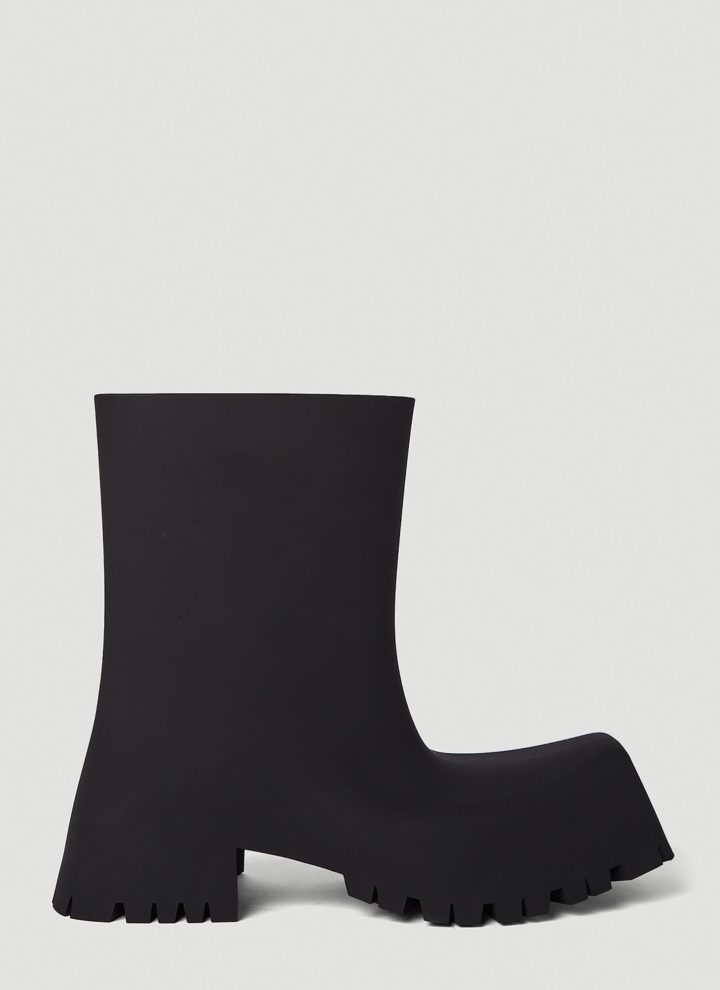 Shop Balenciaga Trooper Rubber Ankle Boots In Black