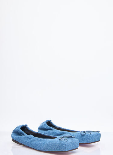 Jacquemus Les Ballerines Flats Blue jac0258024