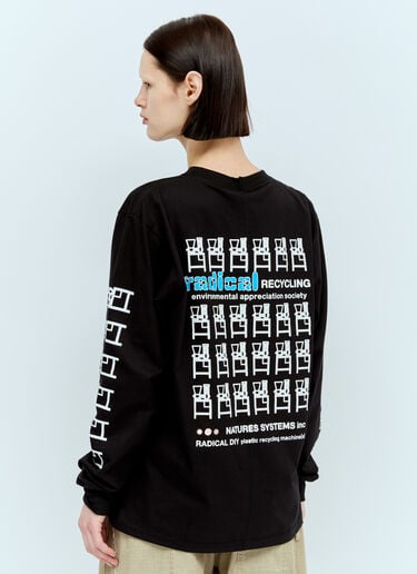 Space Available 래디컬 리사이클링 티셔츠  블랙 spa0356016