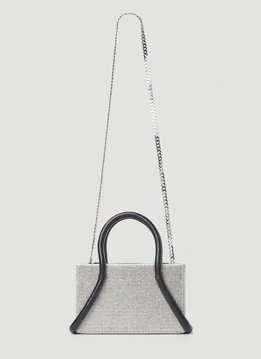 KARA Tubular Midi Shoulder Bag Silver kar0252009